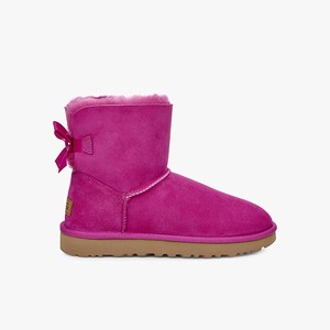 Ugg Mini Bailey Bow II Klassiska Stövlar Dam Rosa (784621IOF)